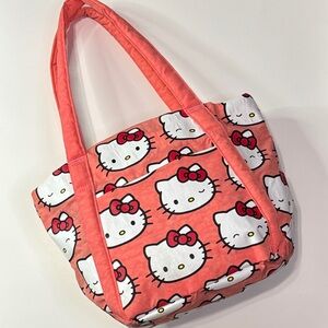Rare Hello Kitty x Baggu Mini Cloud Shoulder Bag Orange Nylon